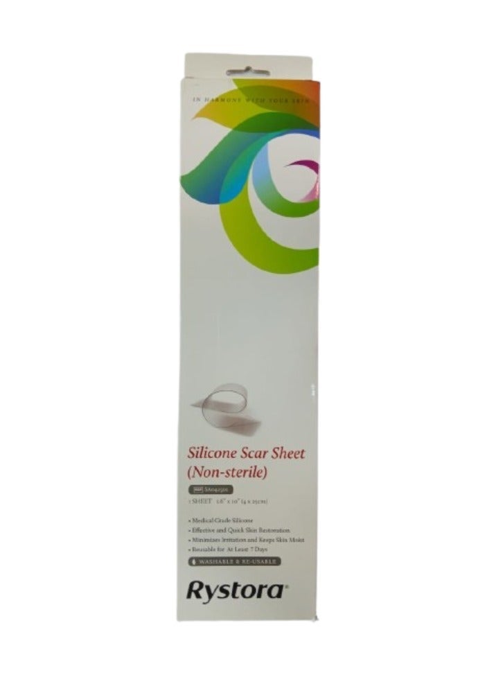Rystora Silicone Scar Sheet REDUCE THE SIZE AND COLORATION OF HYPERTROPHIC AND KELOIDAL SCARS - Image 3